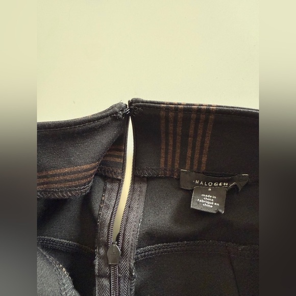 Halogen-Black and Brown-Plaid Mini Skirt-Fall-Classic-Preppy-Size S - Picture 6 of 10